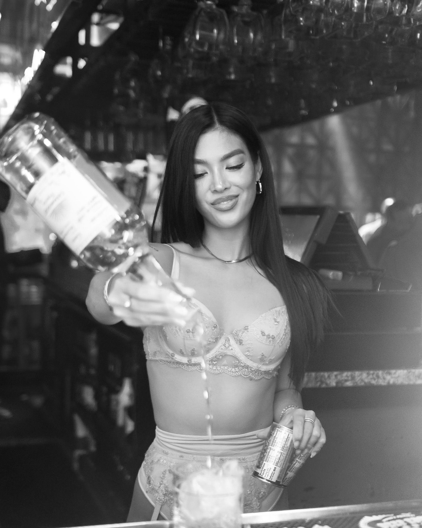 bartender making a drink